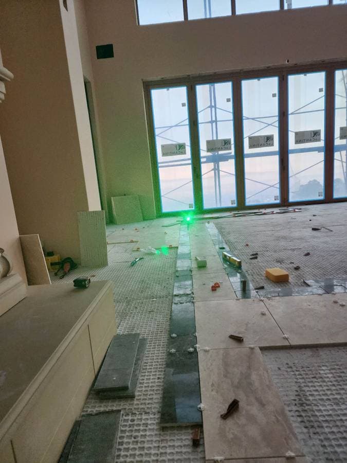 picture of a custom residential basement in the process of being remodeled