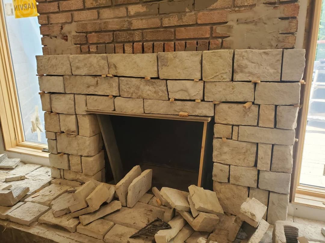 picture of an office in the process of being remodeled