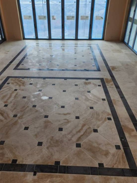 Picture of a newly installed custom luxury tiles by Dan the Handyman